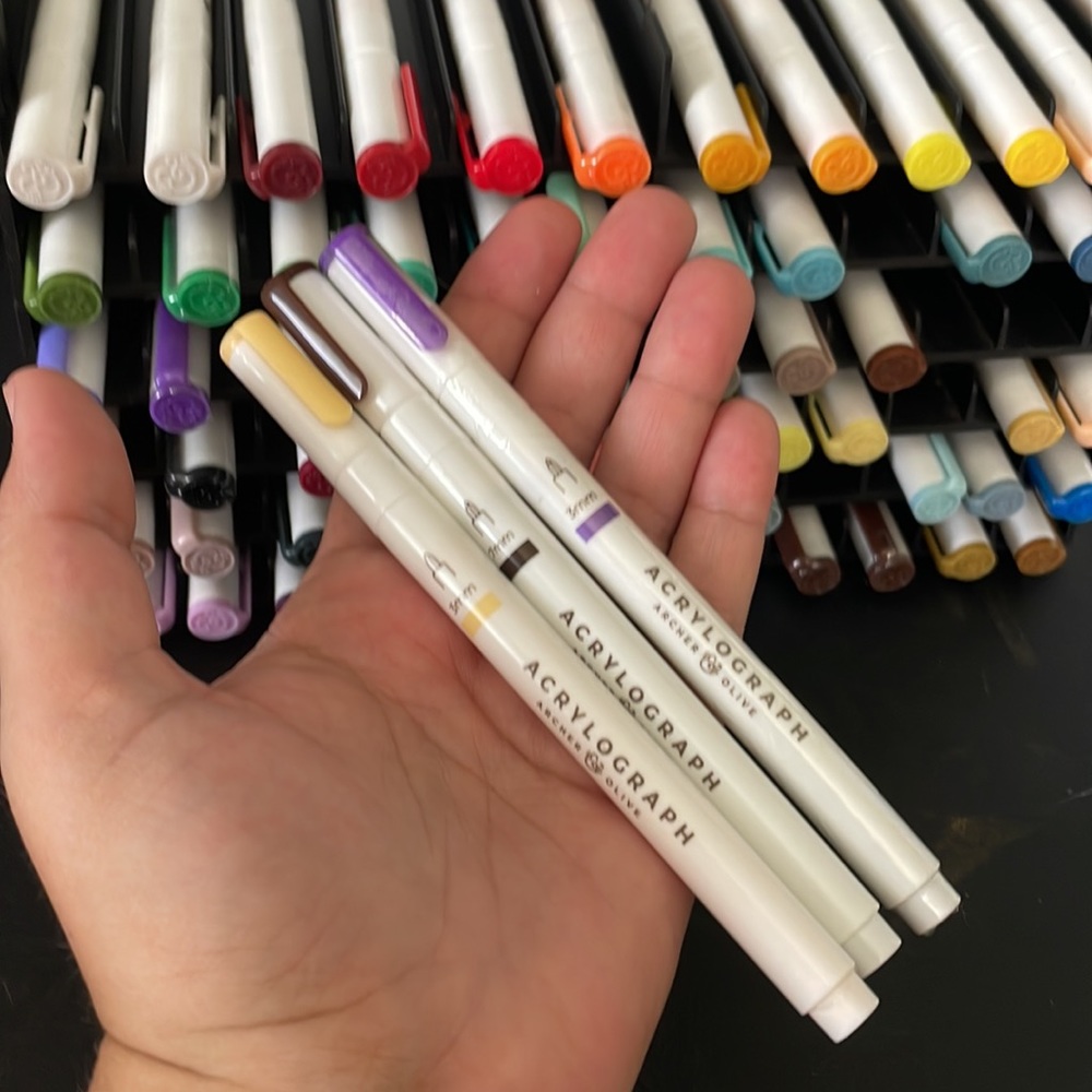 Acrylograph Pens Water-Bases Acrylic Pens